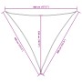 Toldo de vela triangular tela Oxford azul 4x4x4 m de , Sombrillas - Ref: Foro24-135561, Precio: 31,39 €, Descuento: %