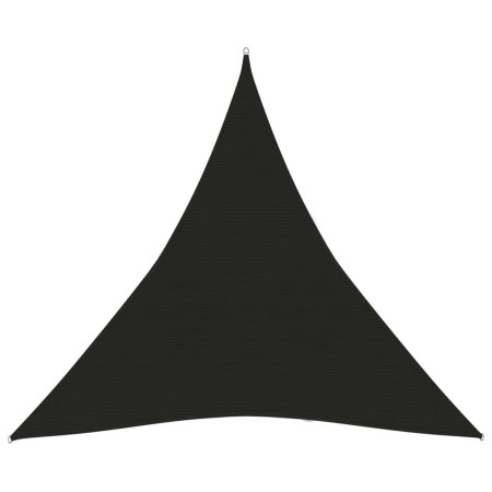 Toldo de vela negro HDPE 160 g/m² 6x6x6 m de , Sombrillas - Ref: Foro24-311762, Precio: 34,49 €, Descuento: %