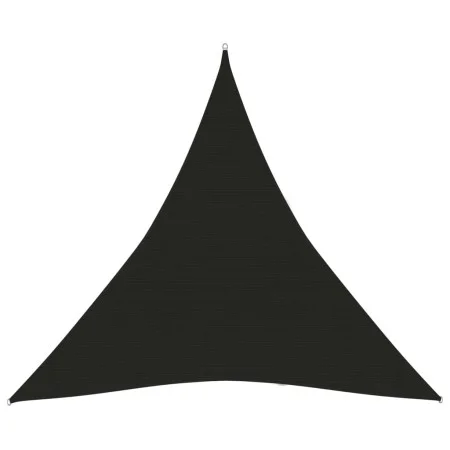 Toldo de vela negro HDPE 160 g/m² 6x6x6 m de , Sombrillas - Ref: Foro24-311762, Precio: 33,95 €, Descuento: %