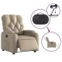 Sillón reclinable eléctrico de cuero sintético color capuchino de , Sillones - Ref: Foro24-3204764, Precio: 249,19 €, Descuen...