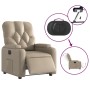 Sillón reclinable eléctrico de cuero sintético color capuchino de , Sillones - Ref: Foro24-3204764, Precio: 243,80 €, Descuen...