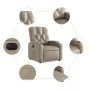 Sillón reclinable eléctrico de cuero sintético color capuchino de , Sillones - Ref: Foro24-3204764, Precio: 249,19 €, Descuen...