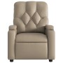 Sillón reclinable eléctrico de cuero sintético color capuchino de , Sillones - Ref: Foro24-3204764, Precio: 243,80 €, Descuen...