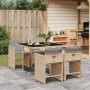 Set comedor de jardín 5 pzas con cojines ratán sintético beige de , Conjuntos de jardín - Ref: Foro24-3211080, Precio: 270,33...