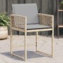 Sillones jardín con cojines 4 uds ratán sintético beige mezcla de , Sillas de jardín - Ref: Foro24-365023, Precio: 152,91 €, ...