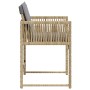 Sillones jardín con cojines 4 uds ratán sintético beige mezcla de , Sillas de jardín - Ref: Foro24-365023, Precio: 152,91 €, ...