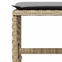 Taburetes jardín cojines 4 uds ratán PE beige mezcla 41x41x36cm de , Otomanas de exterior - Ref: Foro24-365054, Precio: 98,95...