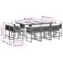 Set comedor de jardín 11 pzas con cojines ratán sintético beige de , Conjuntos de jardín - Ref: Foro24-3211572, Precio: 516,5...