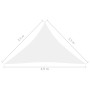 Toldo de vela triangular tela Oxford blanco 3,5x3,5x4,9 m de vidaXL, Sombrillas - Ref: Foro24-135285, Precio: 26,61 €, Descue...