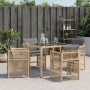 Sillones jardín con cojines 4 uds ratán sintético beige mezcla de , Sillas de jardín - Ref: Foro24-365040, Precio: 191,25 €, ...