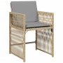 Sillones jardín con cojines 4 uds ratán sintético beige mezcla de , Sillas de jardín - Ref: Foro24-365040, Precio: 191,25 €, ...