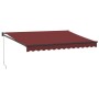 Toldo retráctil manual color burdeos 350x250 cm de , Toldos - Ref: Foro24-3215299, Precio: 205,03 €, Descuento: %