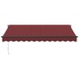 Toldo retráctil manual color burdeos 350x250 cm de , Toldos - Ref: Foro24-3215299, Precio: 205,03 €, Descuento: %