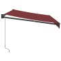 Toldo retráctil manual color burdeos 350x250 cm de , Toldos - Ref: Foro24-3215299, Precio: 205,03 €, Descuento: %