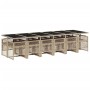 Set comedor de jardín con cojines 13 pzas ratán sintético beige de , Conjuntos de jardín - Ref: Foro24-3210768, Precio: 962,8...