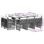 Set comedor de jardín 11 pzas con cojines ratán sintético beige de , Conjuntos de jardín - Ref: Foro24-3210852, Precio: 724,2...