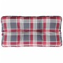 Cojín para sofá de palets de tela a cuadros rojo 80x40x12 cm de , Cojines para sillas y sofás - Ref: Foro24-360614, Precio: 2...