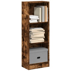 Estantería madera de ingeniería roble ahumado 40x24x109 cm de , Librerías y estanterías - Ref: Foro24-857778, Precio: 34,39 €...