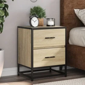 Mesitas noche 2 uds madera ingeniería roble Sonoma 40x31x50 cm de , Mesitas de noche - Ref: Foro24-848677, Precio: 83,15 €, D...