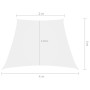 Toldo de vela tela oxford trapecio blanco 2/4x3 m de vidaXL, Sombrillas - Ref: Foro24-135296, Precio: 21,67 €, Descuento: %