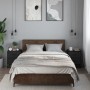 Mesitas de noche 2 uds madera ingeniería negro 40x31x50 cm de , Mesitas de noche - Ref: Foro24-848675, Precio: 90,37 €, Descu...