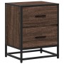 Mesita de noche madera de ingeniería marrón roble 40x31x50 cm de , Mesitas de noche - Ref: Foro24-848682, Precio: 52,05 €, De...