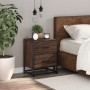 Mesita de noche madera de ingeniería marrón roble 40x31x50 cm de , Mesitas de noche - Ref: Foro24-848682, Precio: 52,05 €, De...
