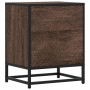 Mesita de noche madera de ingeniería marrón roble 40x31x50 cm de , Mesitas de noche - Ref: Foro24-848682, Precio: 52,05 €, De...