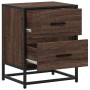 Mesita de noche madera de ingeniería marrón roble 40x31x50 cm de , Mesitas de noche - Ref: Foro24-848682, Precio: 52,05 €, De...