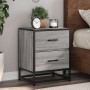Mesita de noche madera de ingeniería gris Sonoma 40x31x50 cm de , Mesitas de noche - Ref: Foro24-848680, Precio: 52,83 €, Des...