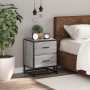 Mesita de noche madera de ingeniería gris Sonoma 40x31x50 cm de , Mesitas de noche - Ref: Foro24-848680, Precio: 52,83 €, Des...