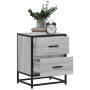 Mesita de noche madera de ingeniería gris Sonoma 40x31x50 cm de , Mesitas de noche - Ref: Foro24-848680, Precio: 52,83 €, Des...