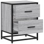 Mesita de noche madera de ingeniería gris Sonoma 40x31x50 cm de , Mesitas de noche - Ref: Foro24-848680, Precio: 52,83 €, Des...