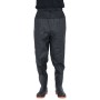 Vadeador de cintura con botas negro talla 46 de , Vadeadores para caza y para pesca - Ref: Foro24-4017025, Precio: 34,33 €, D...