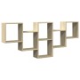 Estantería de pared madera ingeniería roble Sonoma 159x18x66cm de , Estantes y estanterías - Ref: Foro24-853301, Precio: 52,8...