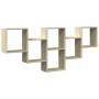 Estantería de pared madera ingeniería roble Sonoma 159x18x66cm de , Estantes y estanterías - Ref: Foro24-853301, Precio: 52,8...