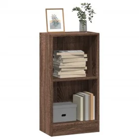 Engineered wood brown oak bookshelf 40x24x76 cm by , Bookcases and shelves - Ref: Foro24-857771, Price: 36,51 €, Discount: %