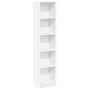 Estantería de madera de ingeniería blanca 40x24x176 cm de , Librerías y estanterías - Ref: Foro24-857792, Precio: 54,57 €, De...