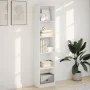 Estantería de madera de ingeniería blanca 40x24x176 cm de , Librerías y estanterías - Ref: Foro24-857792, Precio: 54,57 €, De...