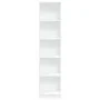 Estantería de madera de ingeniería blanca 40x24x176 cm de , Librerías y estanterías - Ref: Foro24-857792, Precio: 54,57 €, De...