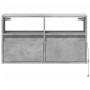 Mueble de TV de pared con luces LED gris hormigón 80x31x45 cm de , Muebles TV - Ref: Foro24-852330, Precio: 59,73 €, Descuent...
