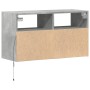 Mueble de TV de pared con luces LED gris hormigón 80x31x45 cm de , Muebles TV - Ref: Foro24-852330, Precio: 59,73 €, Descuent...