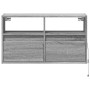 Mueble de TV de pared con luces LED gris Sonoma 80x31x45 cm de , Muebles TV - Ref: Foro24-852332, Precio: 65,13 €, Descuento: %