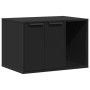 Mueble arenero de gatos madera ingeniería negro 60x40x40 cm de , Mobiliario para gatos - Ref: Foro24-857725, Precio: 56,71 €,...