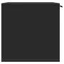Cat litter box furniture made of black engineered wood, measuring 60x40x40 cm. by , Cat furniture - Ref: Foro24-857725, Price...