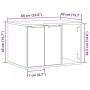 Mueble arenero de gatos madera ingeniería negro 60x40x40 cm de , Mobiliario para gatos - Ref: Foro24-857725, Precio: 60,29 €,...