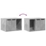 Mueble arenero para gatos madera gris hormigón 60x40x40 cm de , Mobiliario para gatos - Ref: Foro24-857727, Precio: 51,96 €, ...
