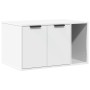 Mueble arenero para gatos madera ingeniería blanco 80x50x45 cm de , Mobiliario para gatos - Ref: Foro24-857733, Precio: 66,56...