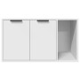 Mueble arenero para gatos madera ingeniería blanco 80x50x45 cm de , Mobiliario para gatos - Ref: Foro24-857733, Precio: 66,56...