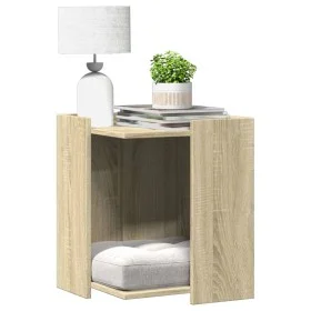 Cat litter box furniture made of Sonoma oak wood 42x42x51 cm by , Cat furniture - Ref: Foro24-857744, Price: 39,58 €, Discoun...